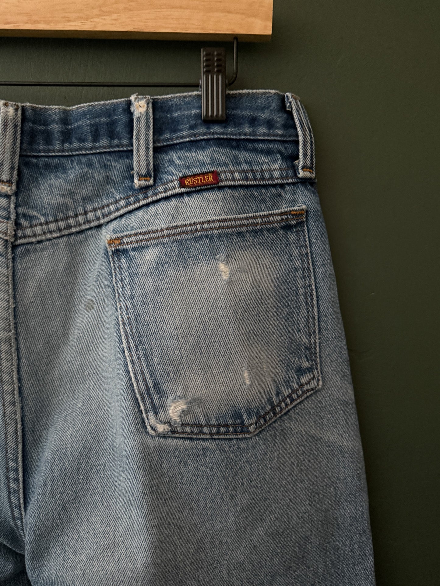 thrashed rustler denim | vintage