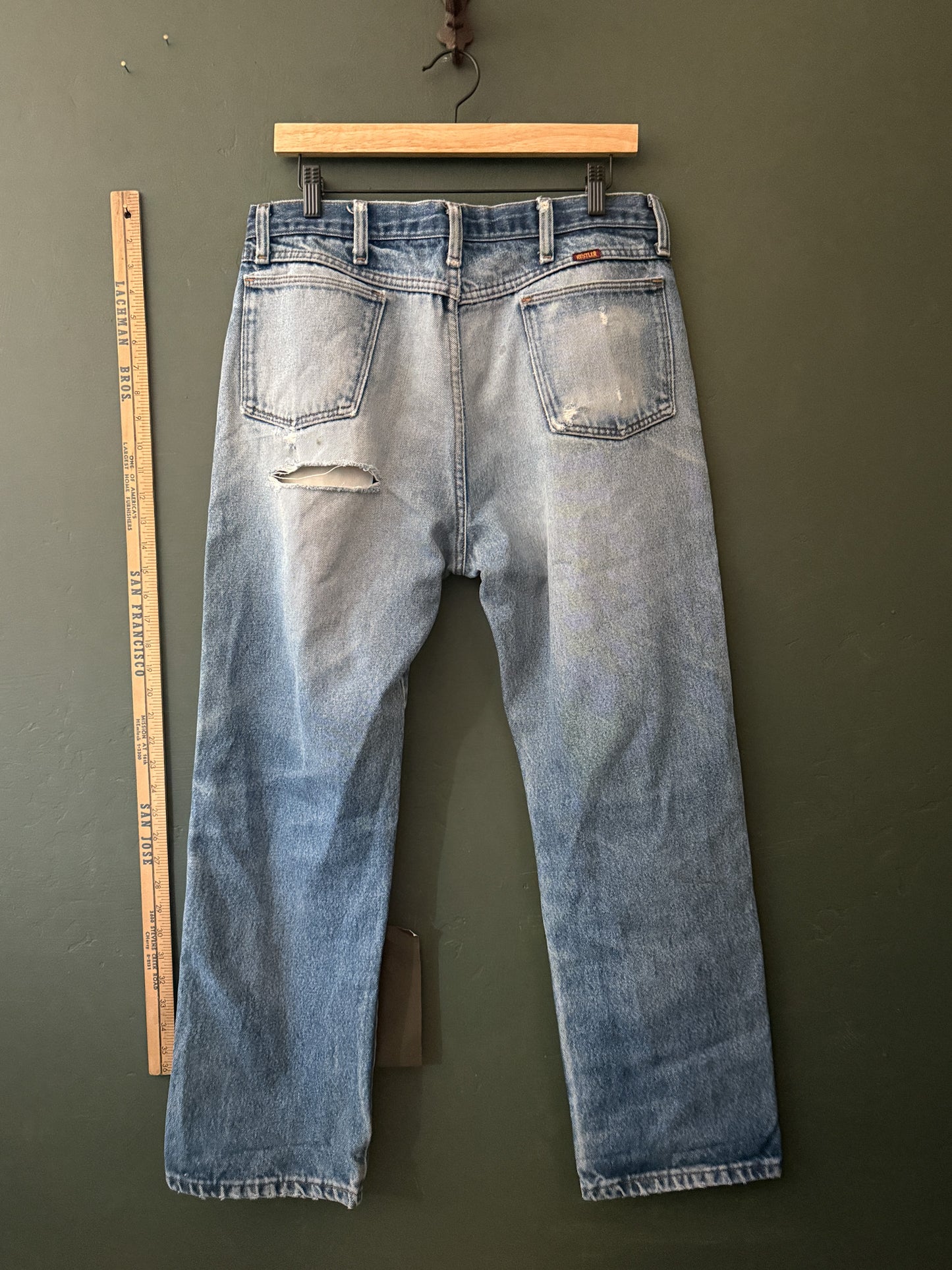 thrashed rustler denim | vintage