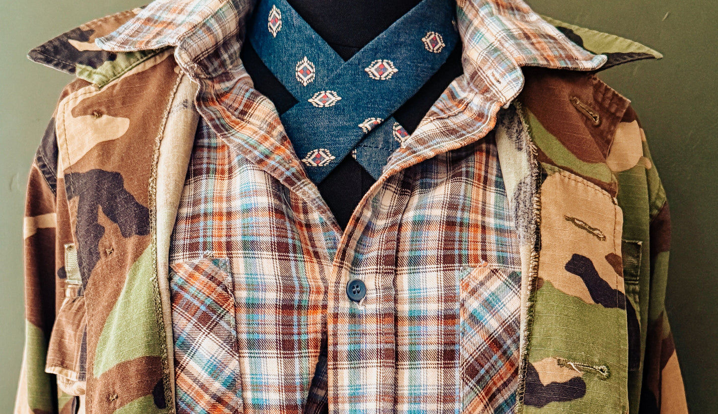 The Men's Shop JC Penney Plaid Flannel Shirt - Vintage