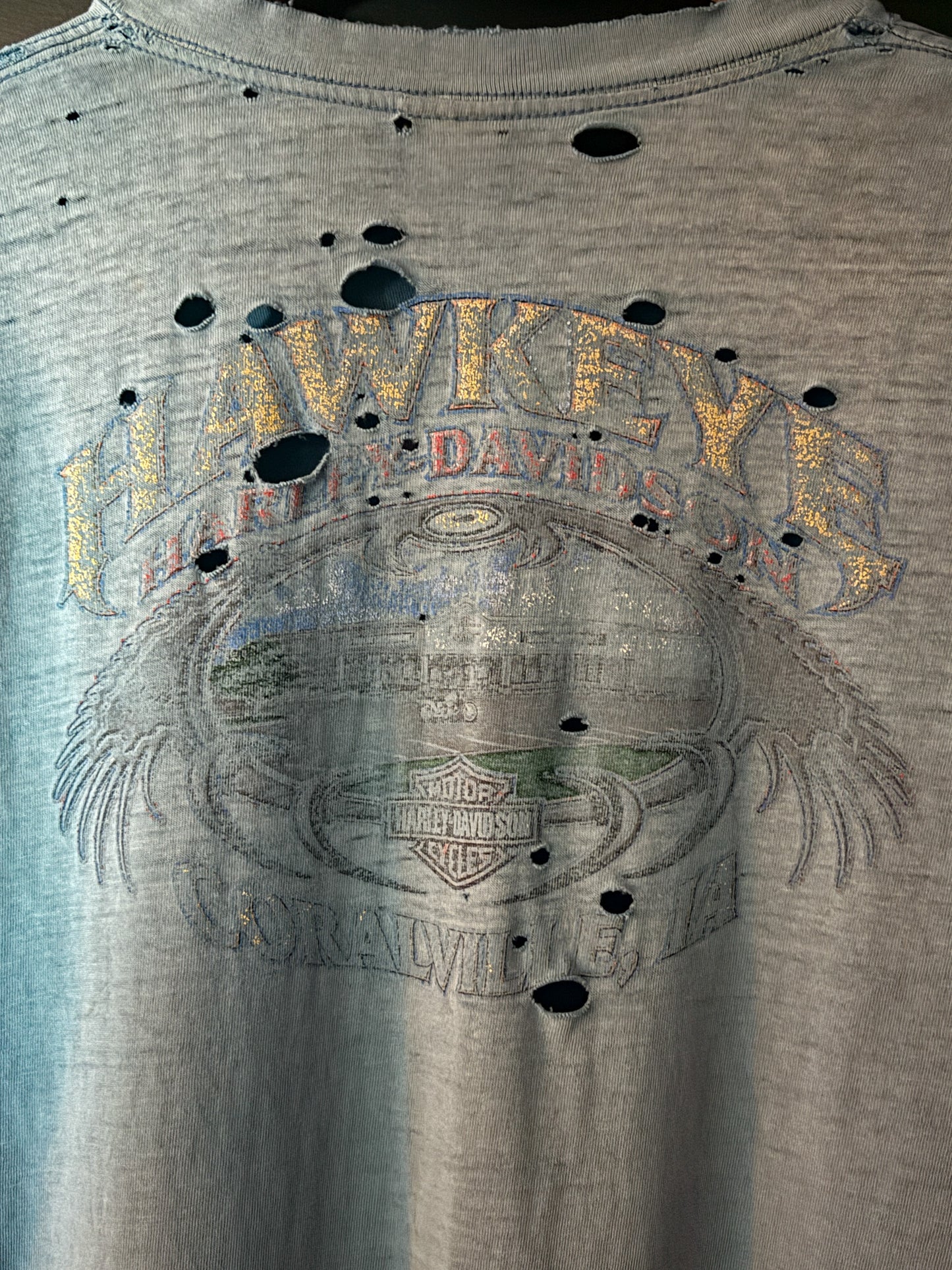 Thrashed Harley Davidson Cut Sleeveless Tee | Vintage