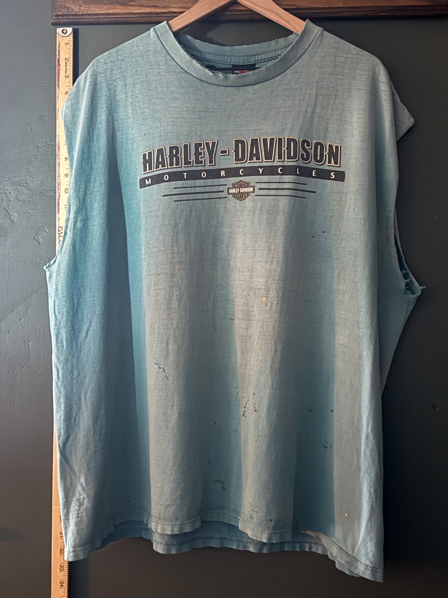 Thrashed Harley Davidson Cut Sleeveless Tee | Vintage