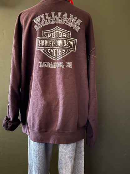 Harley Davidson Sweatshirt Distressed | Vintage