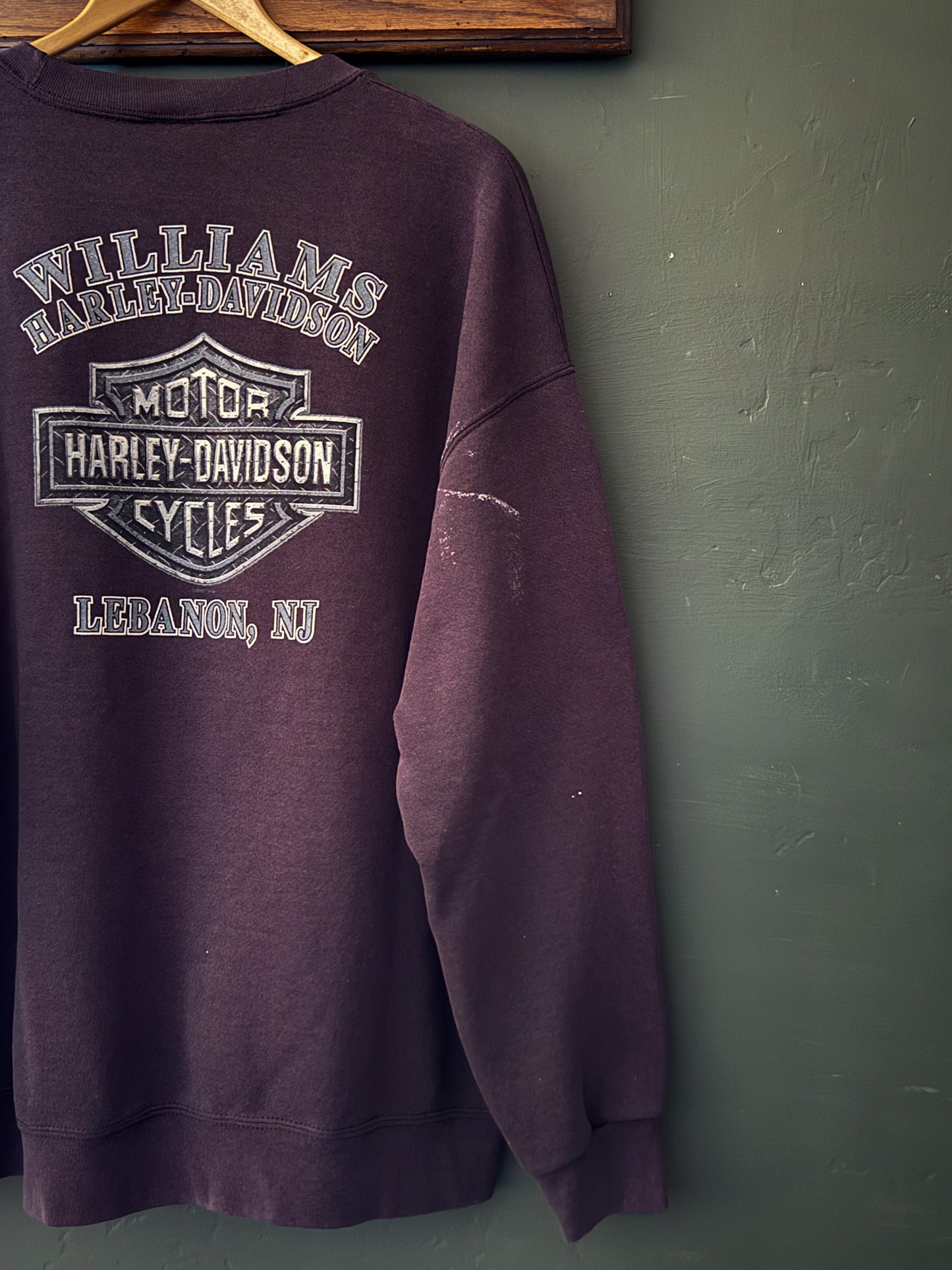 Harley Davidson Sweatshirt Distressed | Vintage