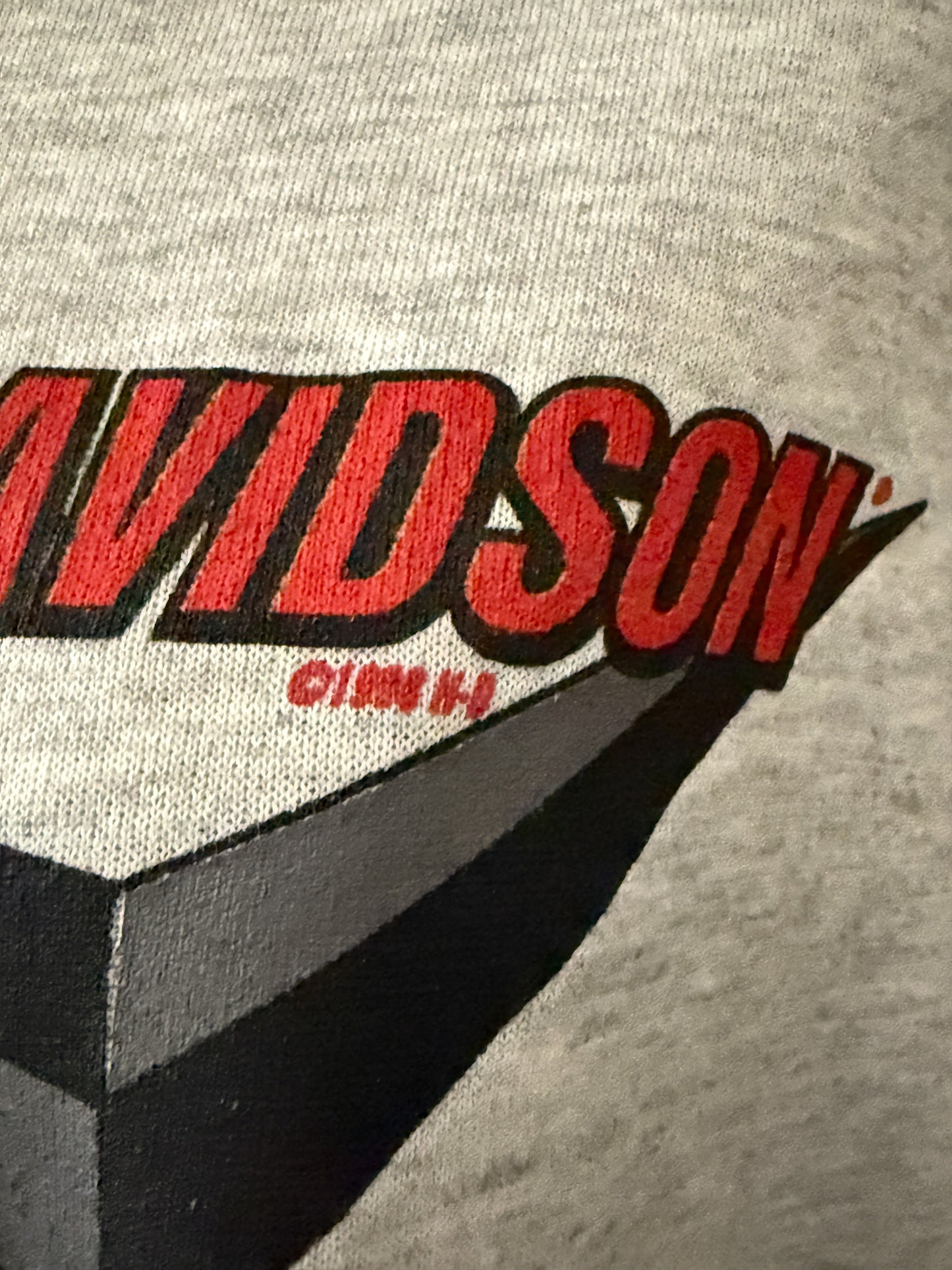 Distressed Harley Davidson Sweatshirt | Vintage 1998