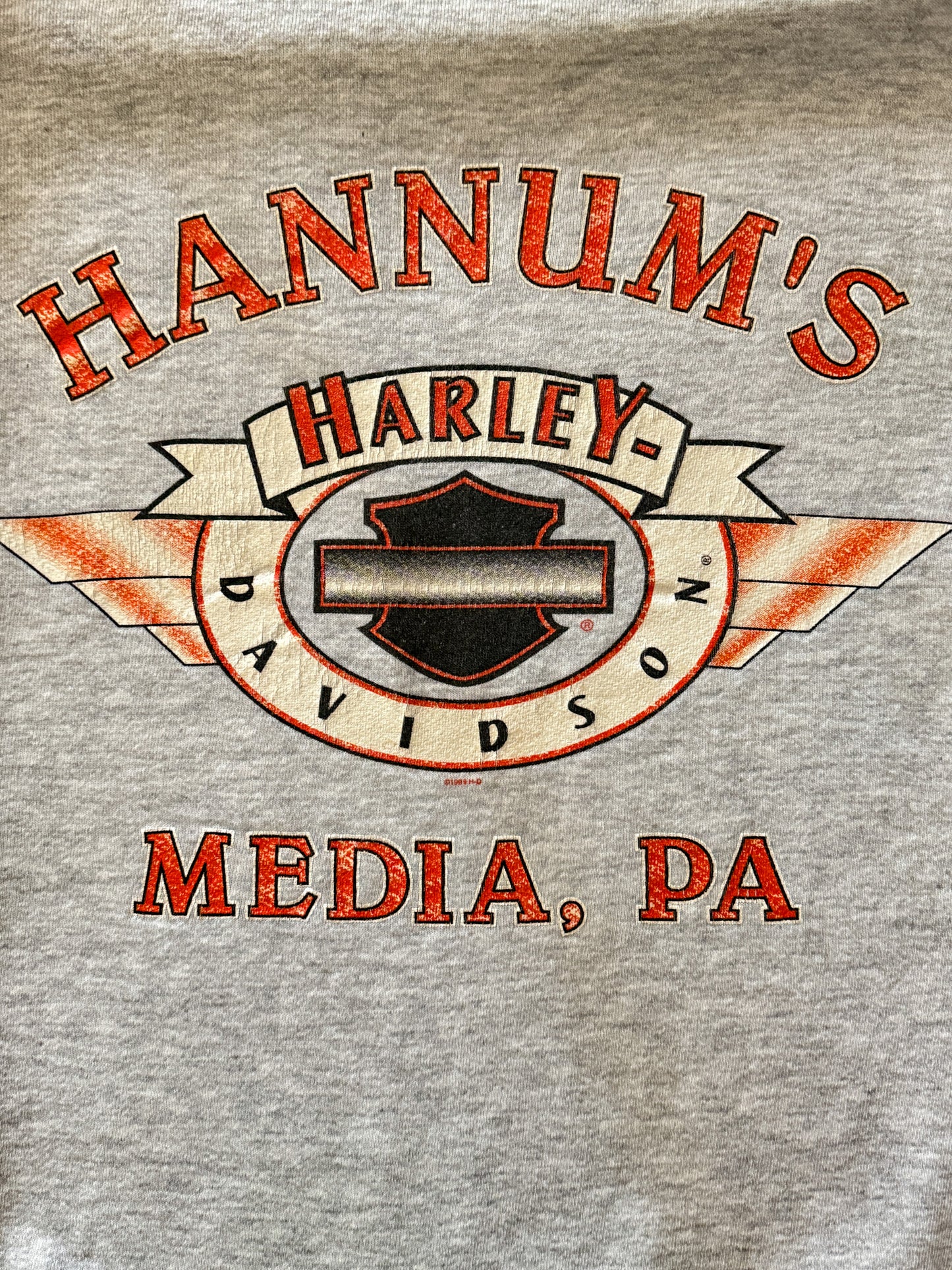 Distressed Harley Davidson Sweatshirt | Vintage 1998