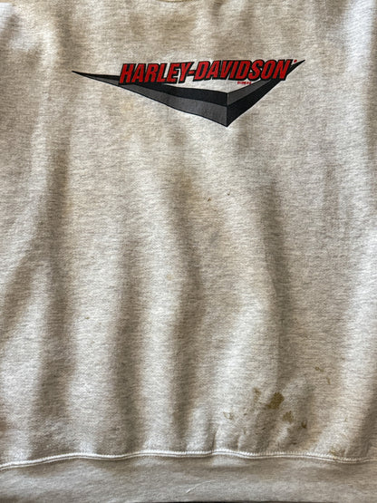 Distressed Harley Davidson Sweatshirt | Vintage 1998