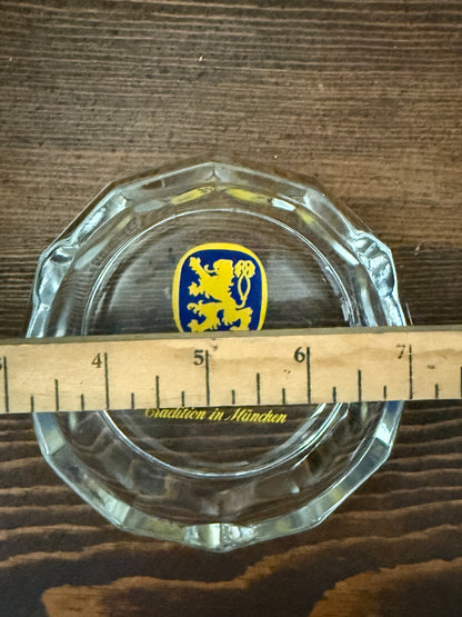 Löwenbräu Glass Ashtray | Vintage Barware