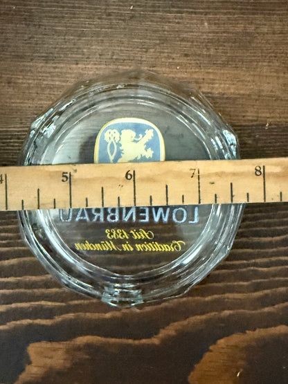 Löwenbräu Glass Ashtray | Vintage Barware