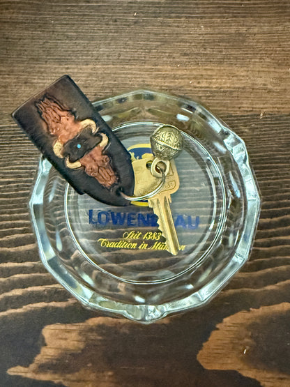 Löwenbräu Glass Ashtray | Vintage Barware