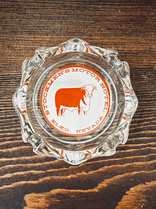 Stockmans Motor Hotel Ashtray | Vintage