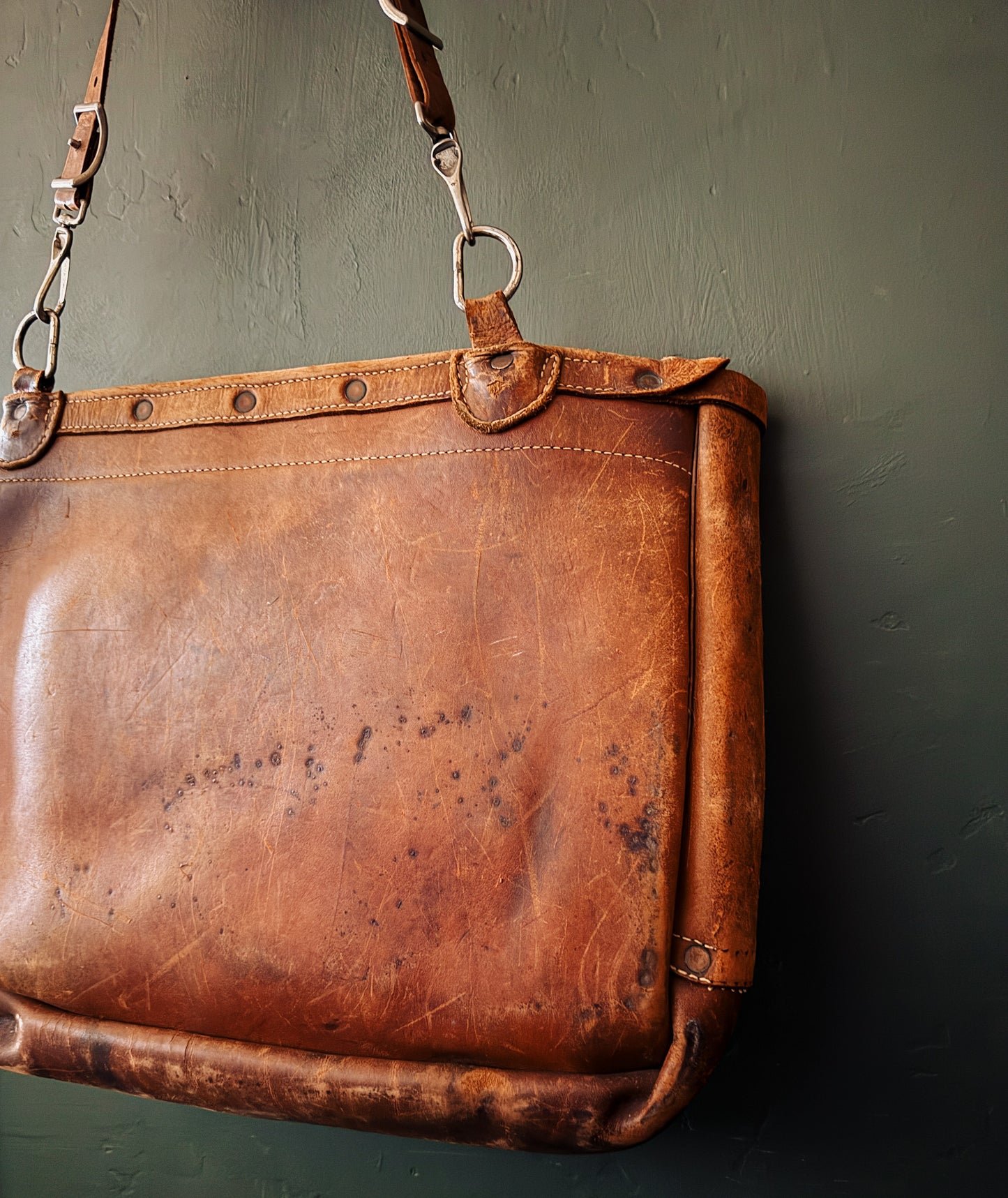 Leather Messenger Bag | United States Postal | 1967