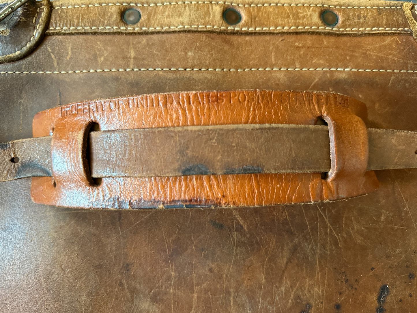 Leather Messenger Bag | United States Postal | 1967
