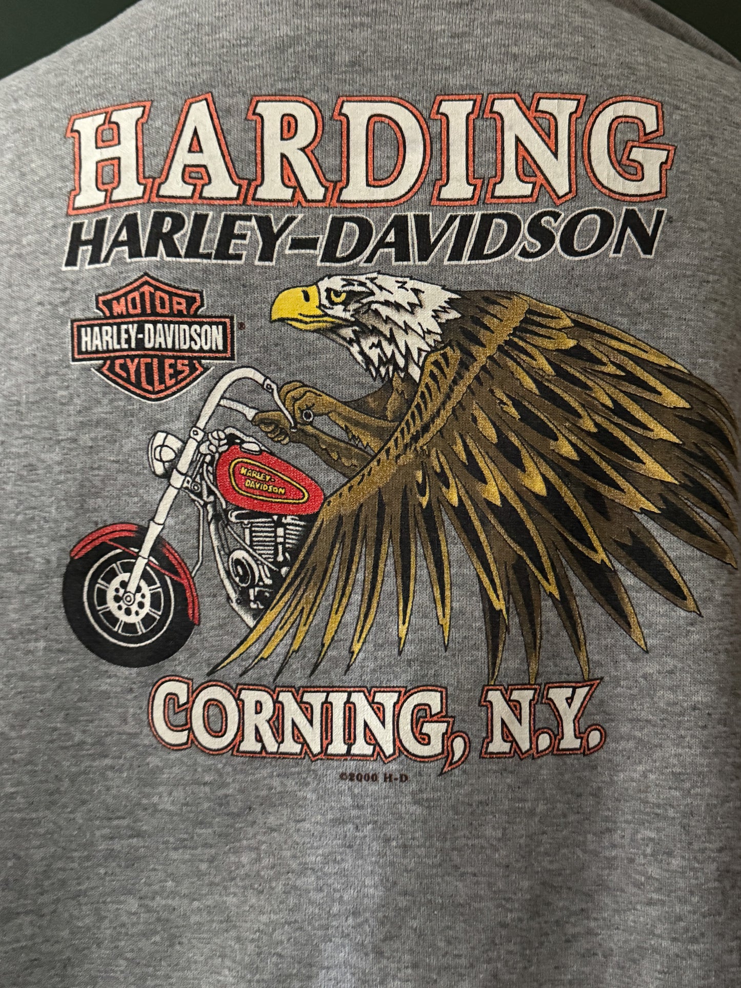Rare Harley Davidson Hoodless Zip-Up 2000 | Vintage