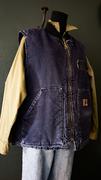 Carhartt Vest Navy Blue | Vintage