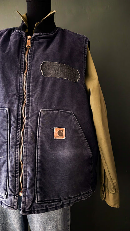 Carhartt Vest Navy Blue | Vintage