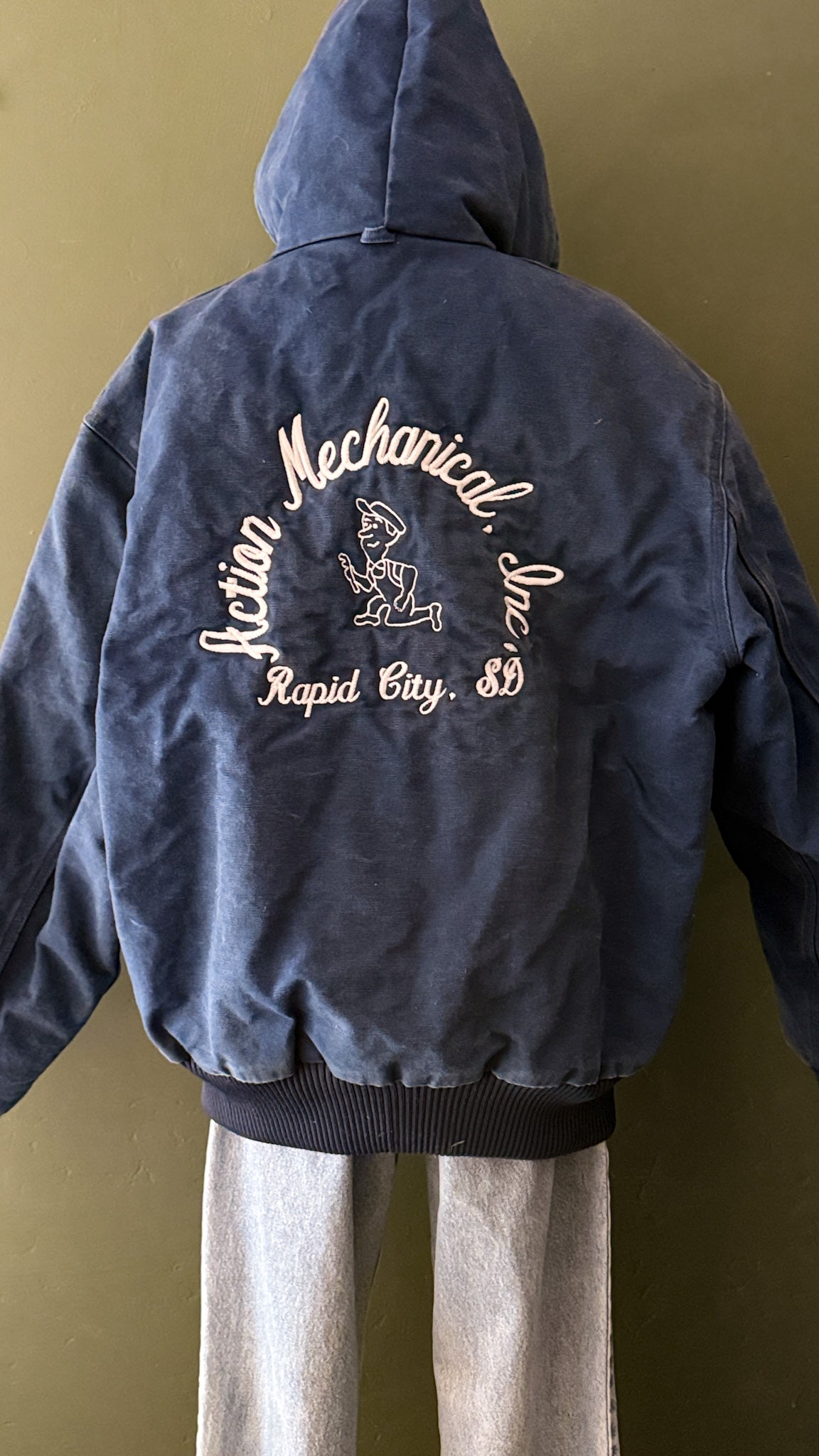 Carhartt Jacket Navy Blue Hooded| Vintage