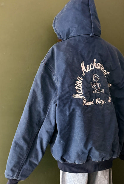 Carhartt Jacket Navy Blue Hooded| Vintage