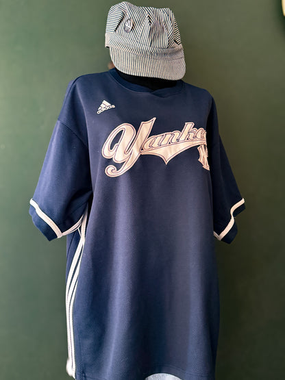 vintage yankees jersey, adidas baseball jersey, vintage sportswear, ny yankees shirt
