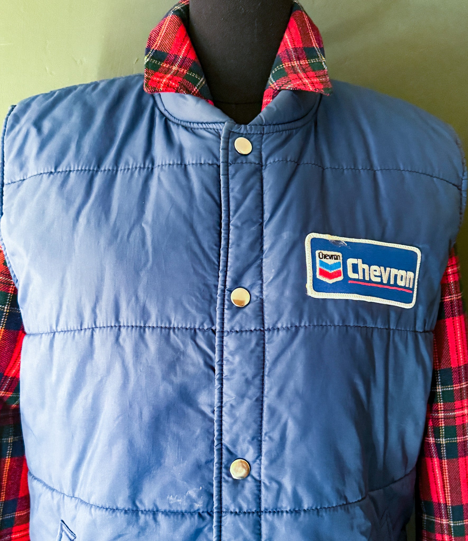 vintage sears vest
chevron workwear vest
vintage puffer vest
heritage workwear