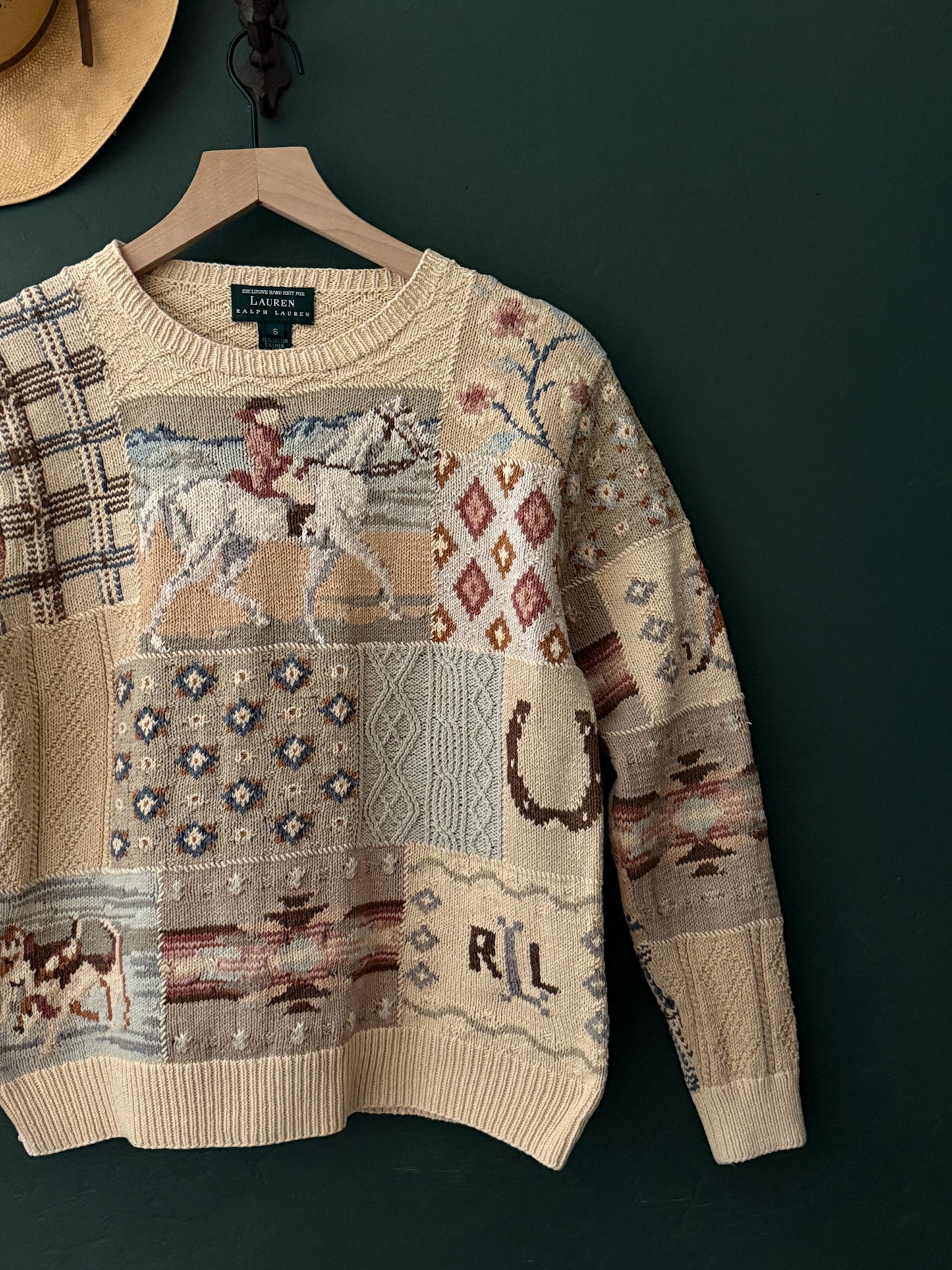 Ralph Lauren Patchwork Sweater | Vintage