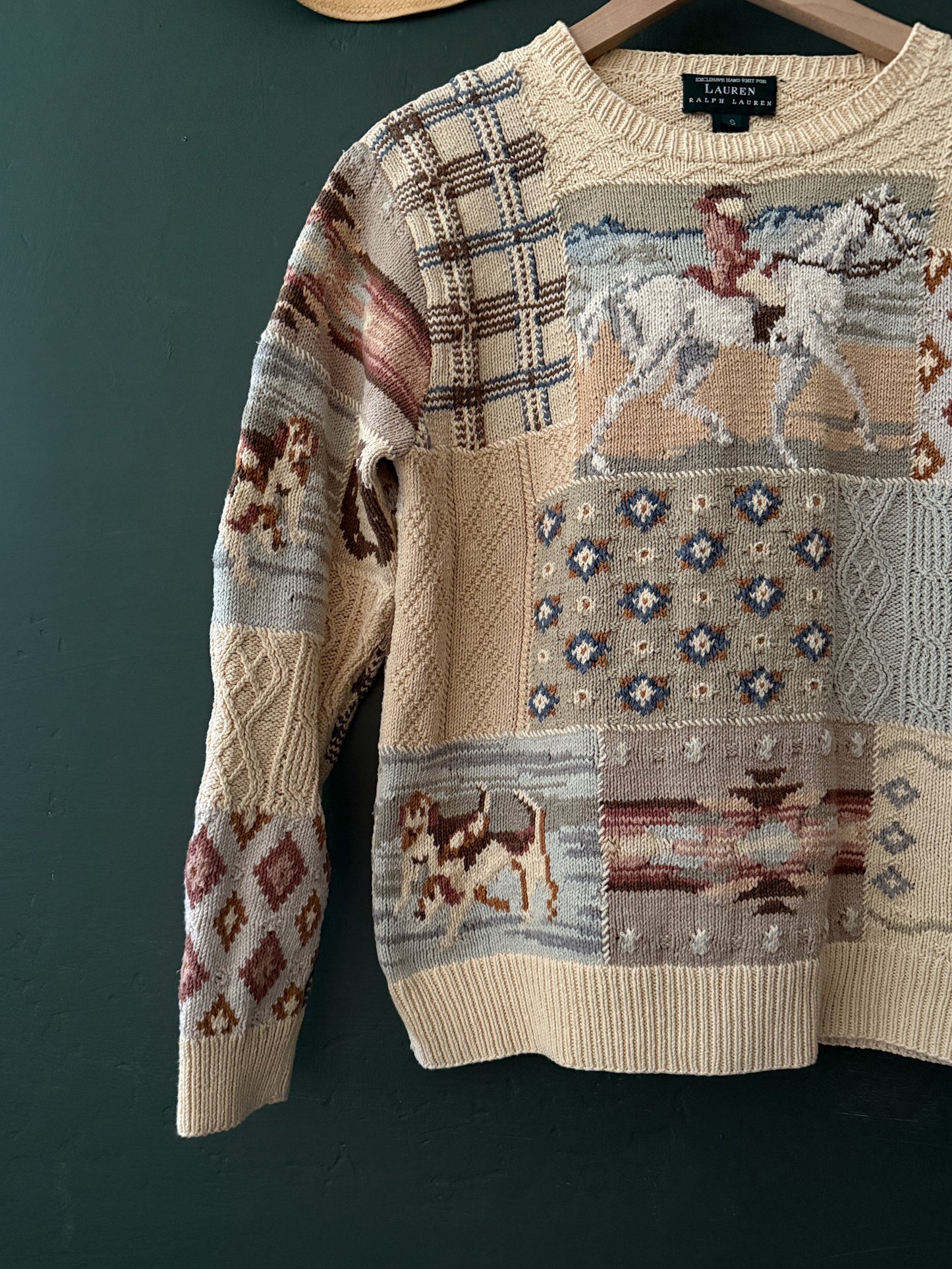 Ralph Lauren Patchwork Sweater | Vintage