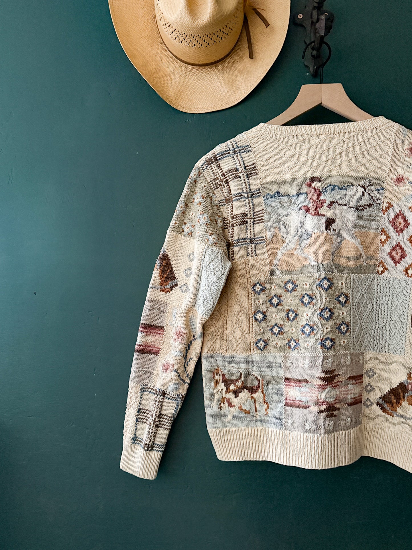 Ralph Lauren Patchwork Sweater | Vintage