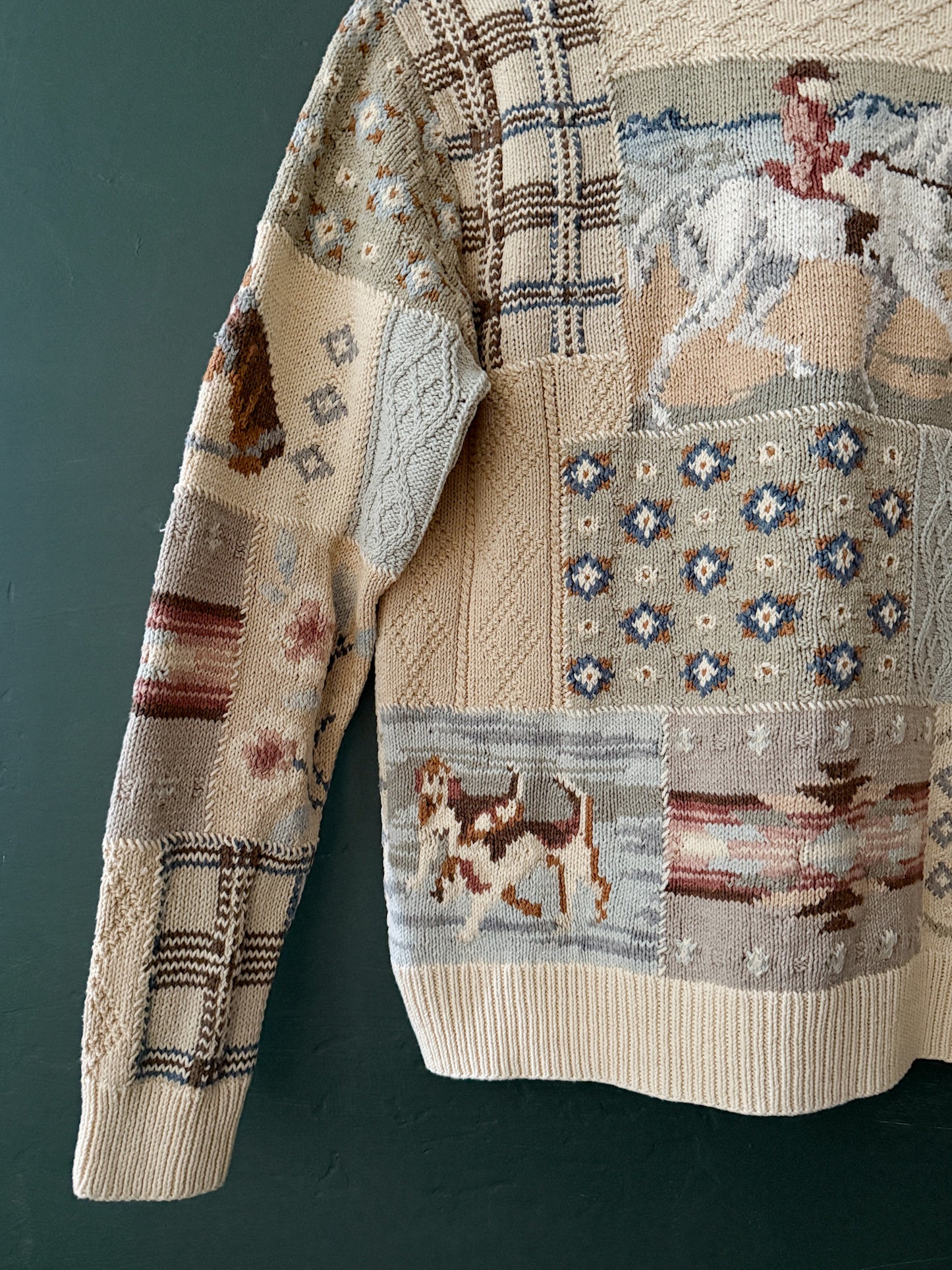 Ralph Lauren Patchwork Sweater | Vintage