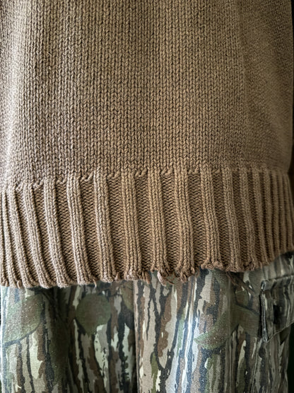 Ralph Lauren Polo Chocolate Brown Knit Sweater | Vintage
