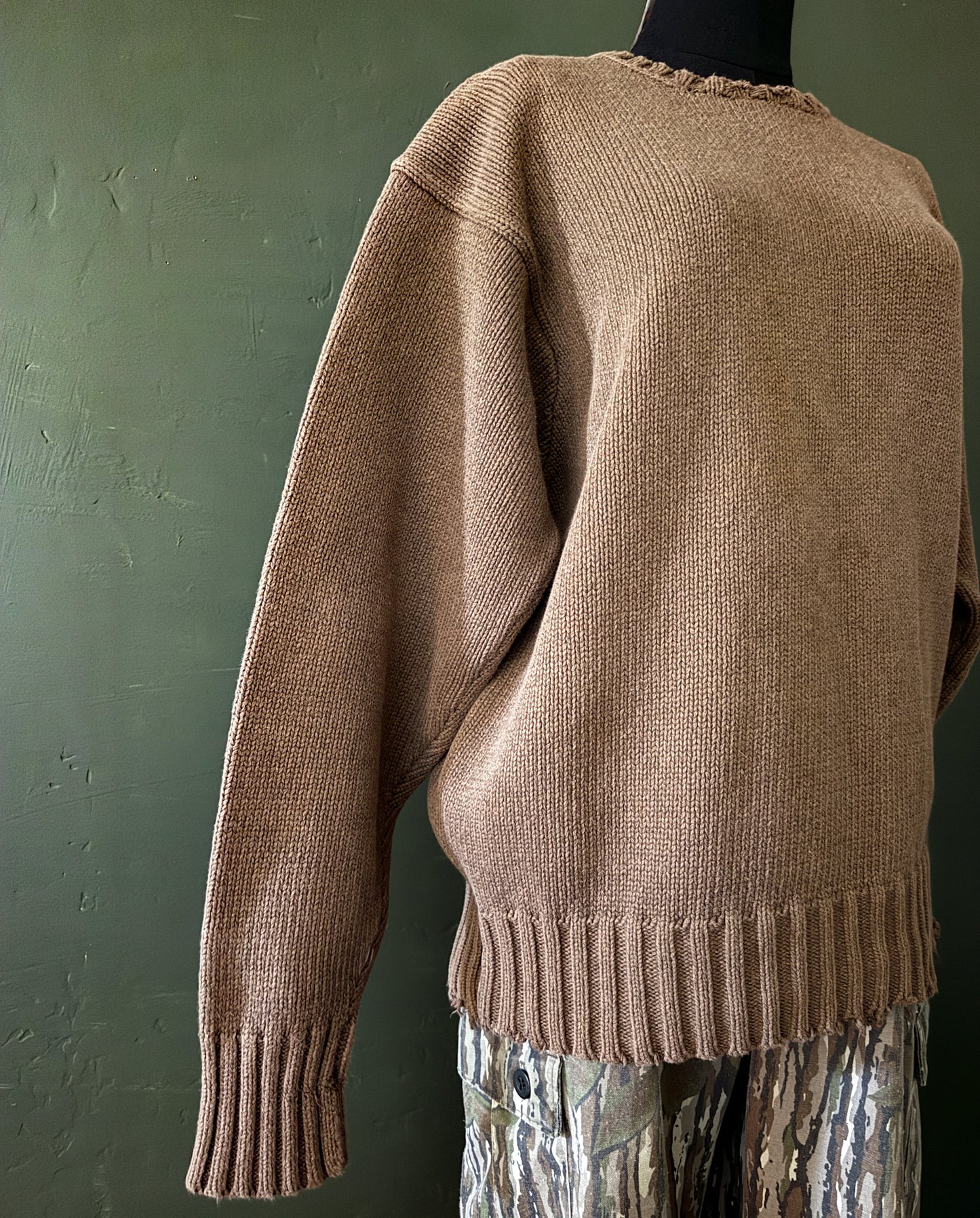 Ralph Lauren Polo Chocolate Brown Knit Sweater | Vintage