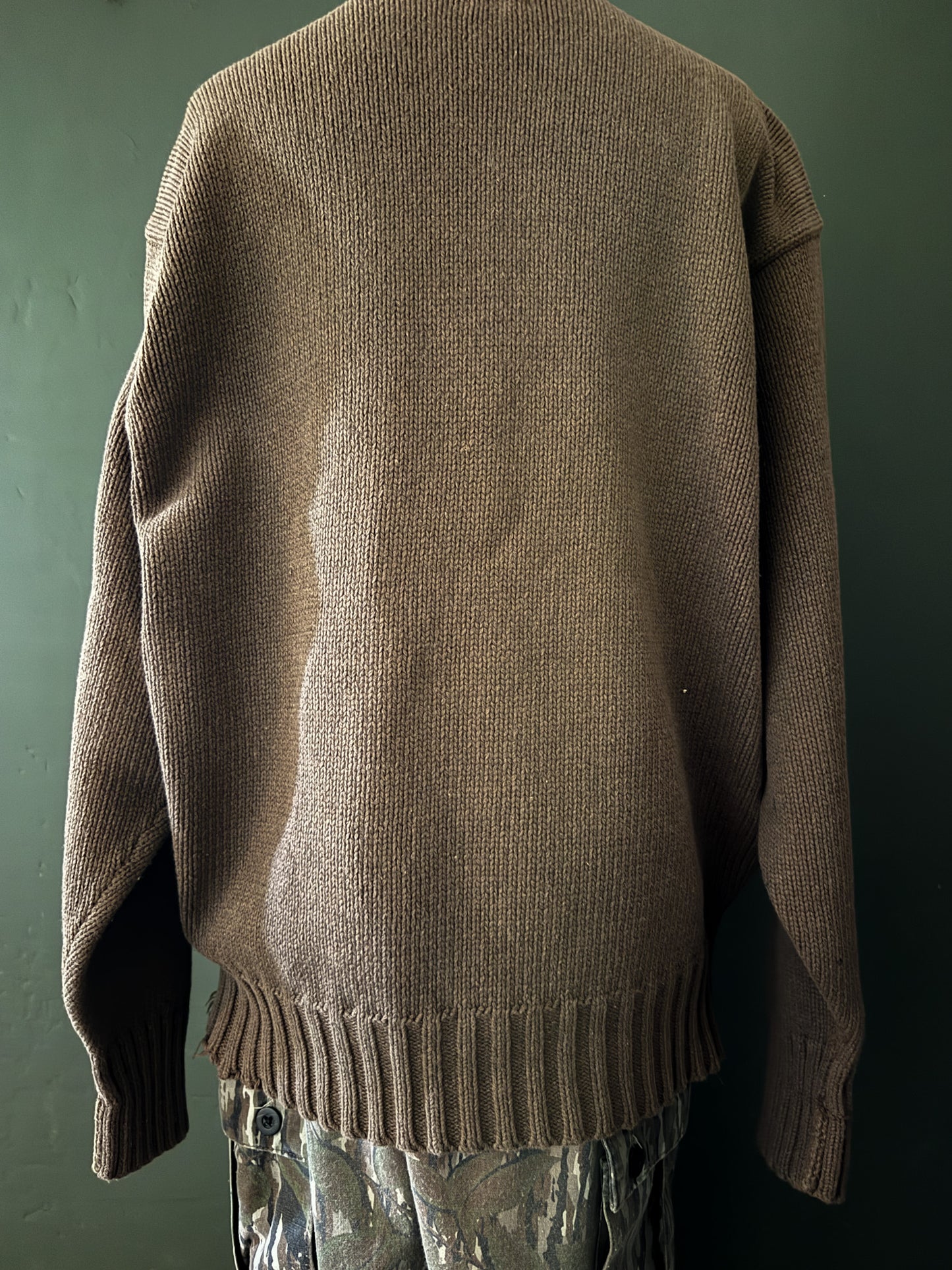 Ralph Lauren Polo Chocolate Brown Knit Sweater | Vintage