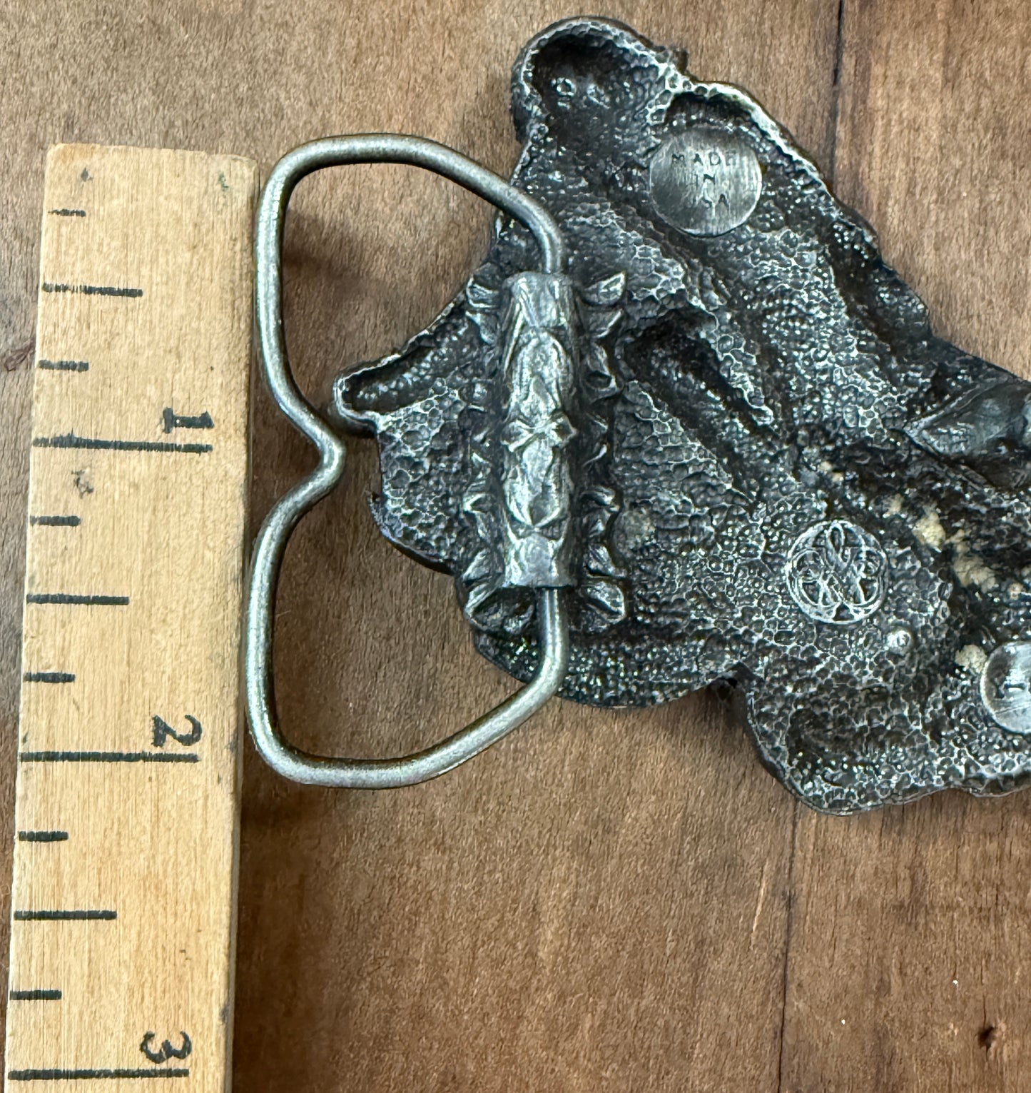 Downhill Skier Belt Buckle | Vintage