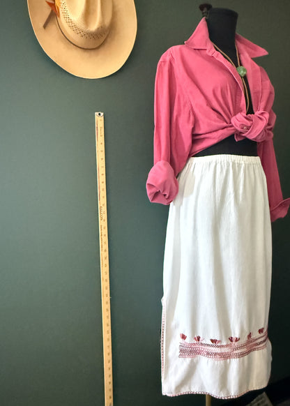 Bohemian Embroidered Skirt | Vintage
