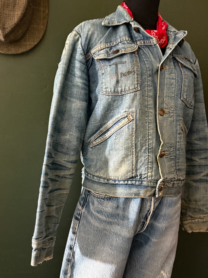 Patched 1950s–60s Wrangler Blanket Lined Jacket | Selvedge Denim