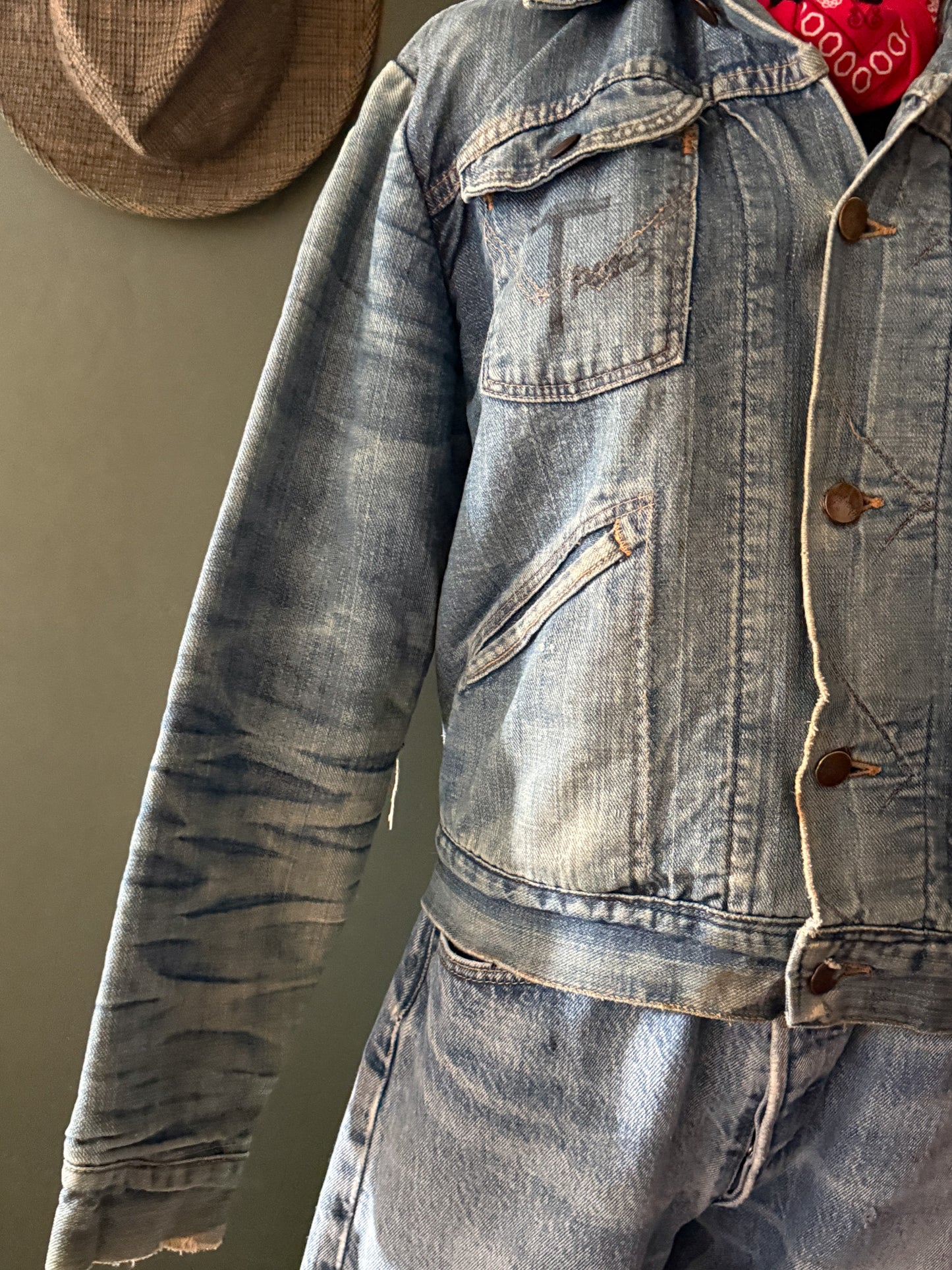 Patched 1950s–60s Wrangler Blanket Lined Jacket | Selvedge Denim