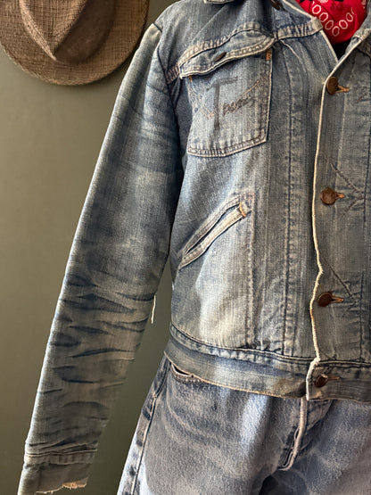 Patched 1950s–60s Wrangler Blanket Lined Jacket | Selvedge Denim