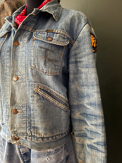 Patched 1950s–60s Wrangler Blanket Lined Jacket | Selvedge Denim
