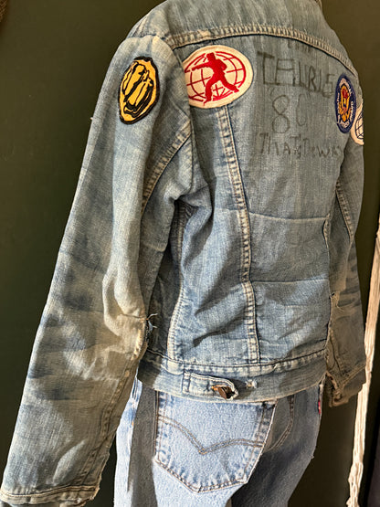 Patched 1950s–60s Wrangler Blanket Lined Jacket | Selvedge Denim