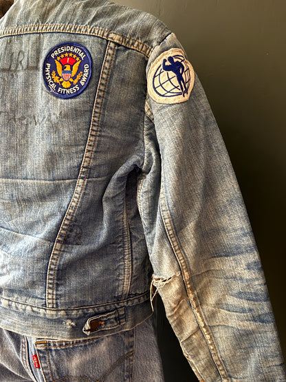 Patched 1950s–60s Wrangler Blanket Lined Jacket | Selvedge Denim