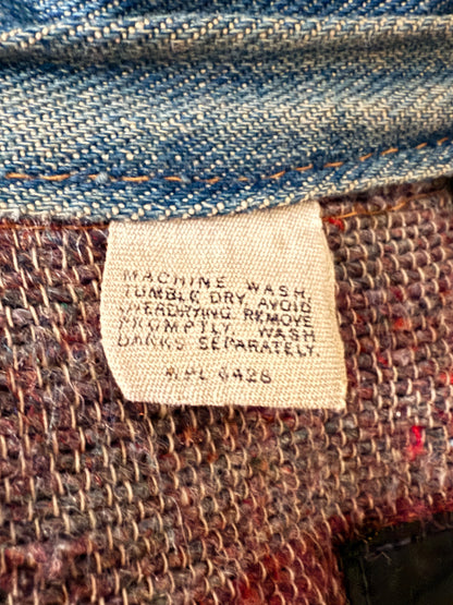 Patched 1950s–60s Wrangler Blanket Lined Jacket | Selvedge Denim