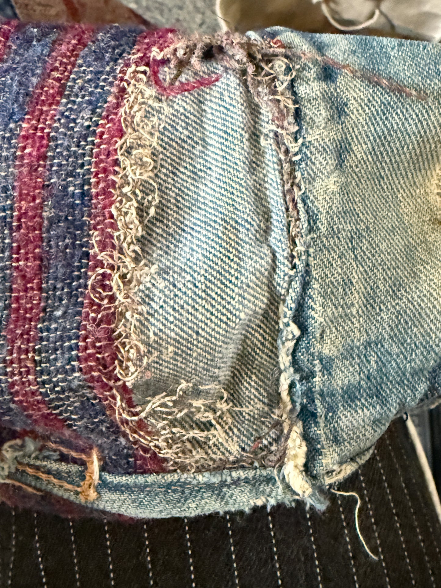 Patched 1950s–60s Wrangler Blanket Lined Jacket | Selvedge Denim