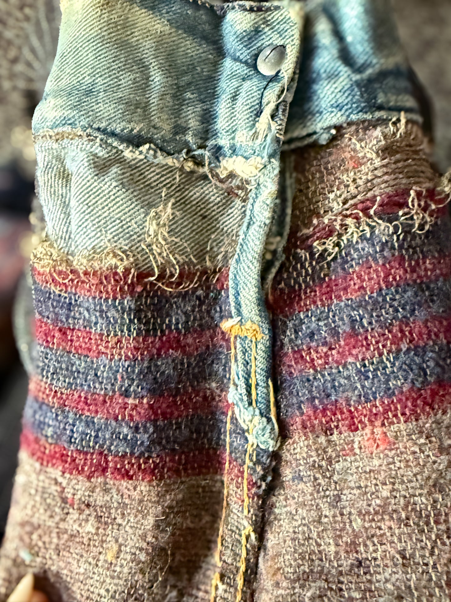 Patched 1950s–60s Wrangler Blanket Lined Jacket | Selvedge Denim