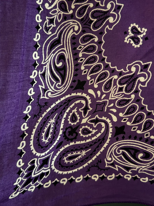 Vintage Hav-A-Hank Purple Bandana  - 002